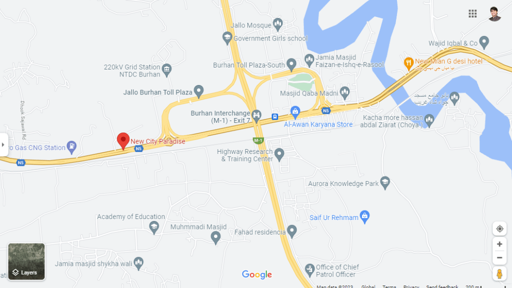 Map New City Paradise Islamabad