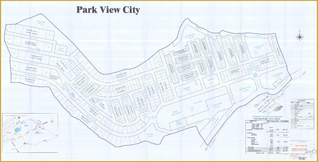 Park View City Islamabad map
